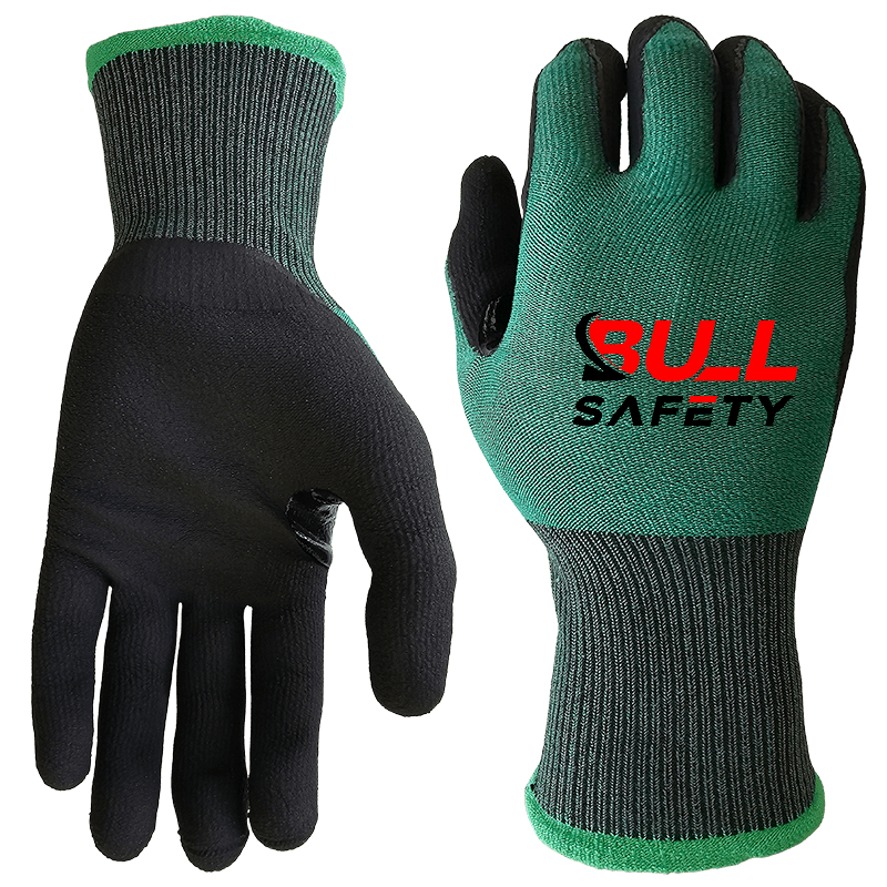 15g A3 microfoam palm coated graphene gloves bullsafety