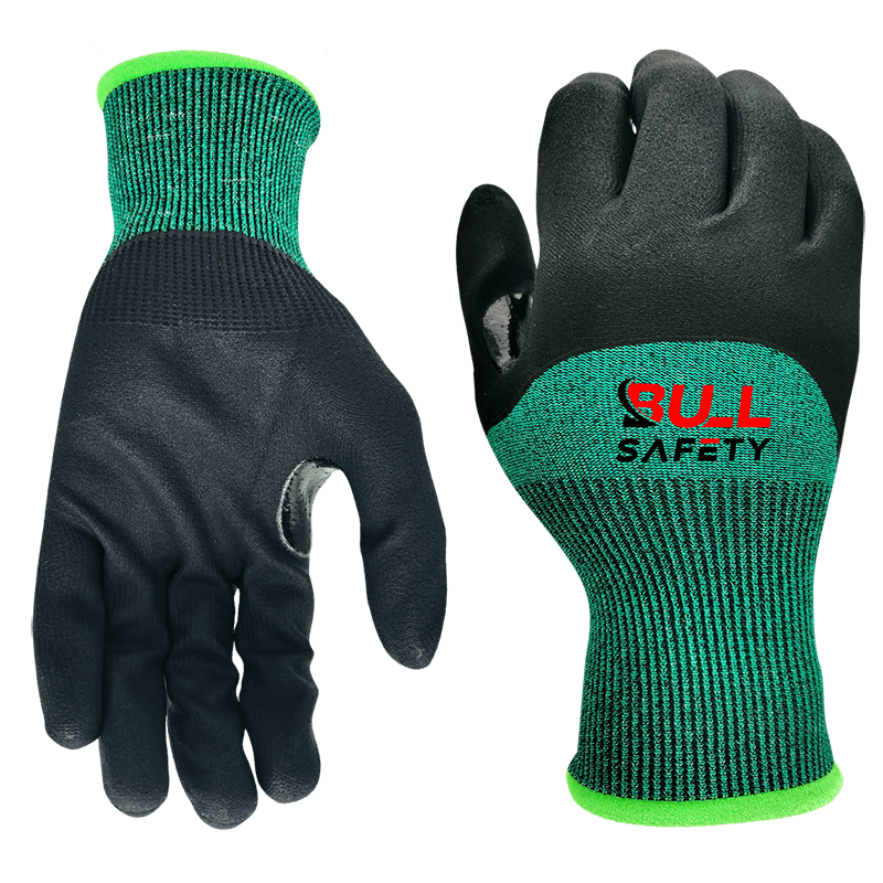 Bullsafety 18gauge A2 4X42B microfoam coated gloves