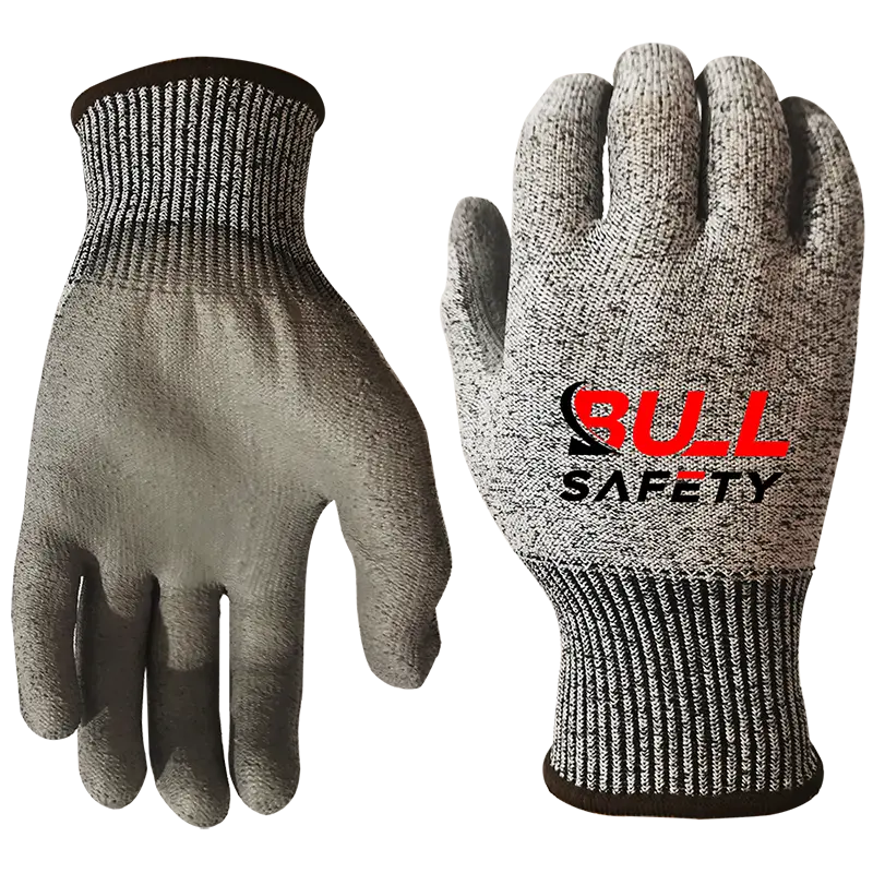 Bullsafety 13 Gauge 4X43D A4 PU cut resistant gloves